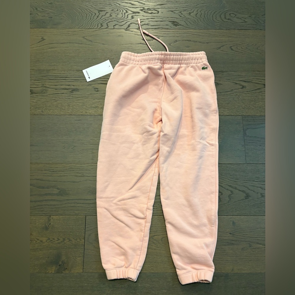 Lacoste pink ladies joggers sz 36 new with tags. Ret $269